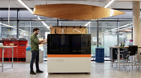 BigRep 3D printers in workshop image